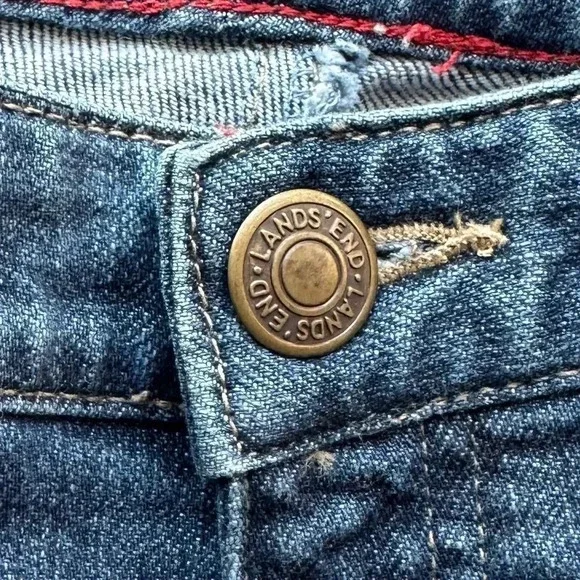Land’s End Straight Leg Jeans Sz 14 - Picture 3 of 5